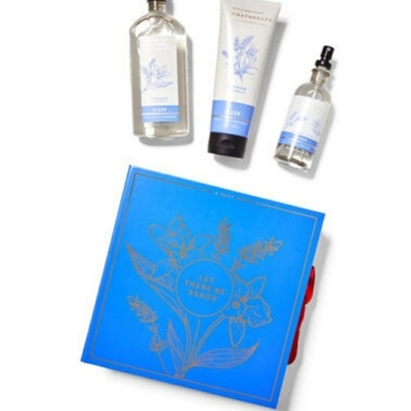 Bath and Body Works Aromatherapy Sleep Lavender Vanilla Gift Set Box NIB - Picture 2 of 6